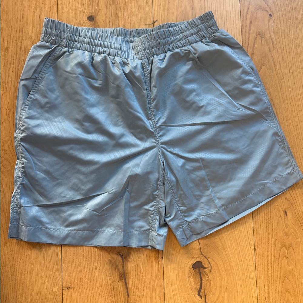 LV SUMMER! Light Blue Elastic Waist Shorts